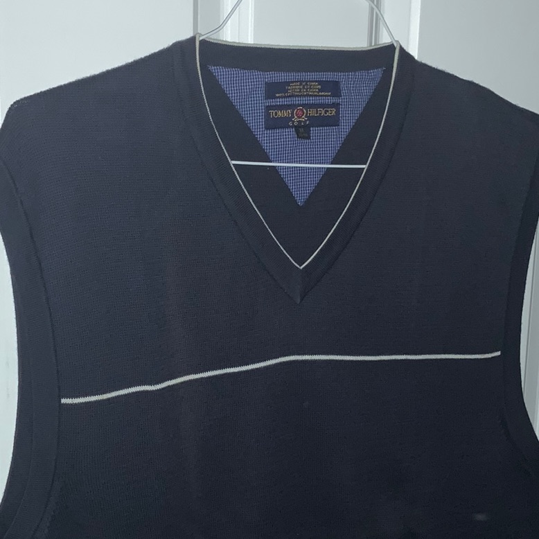 Nwot! Tommy Hilfiger Men’s Cotton Vest. Navy Blue. Size Xl